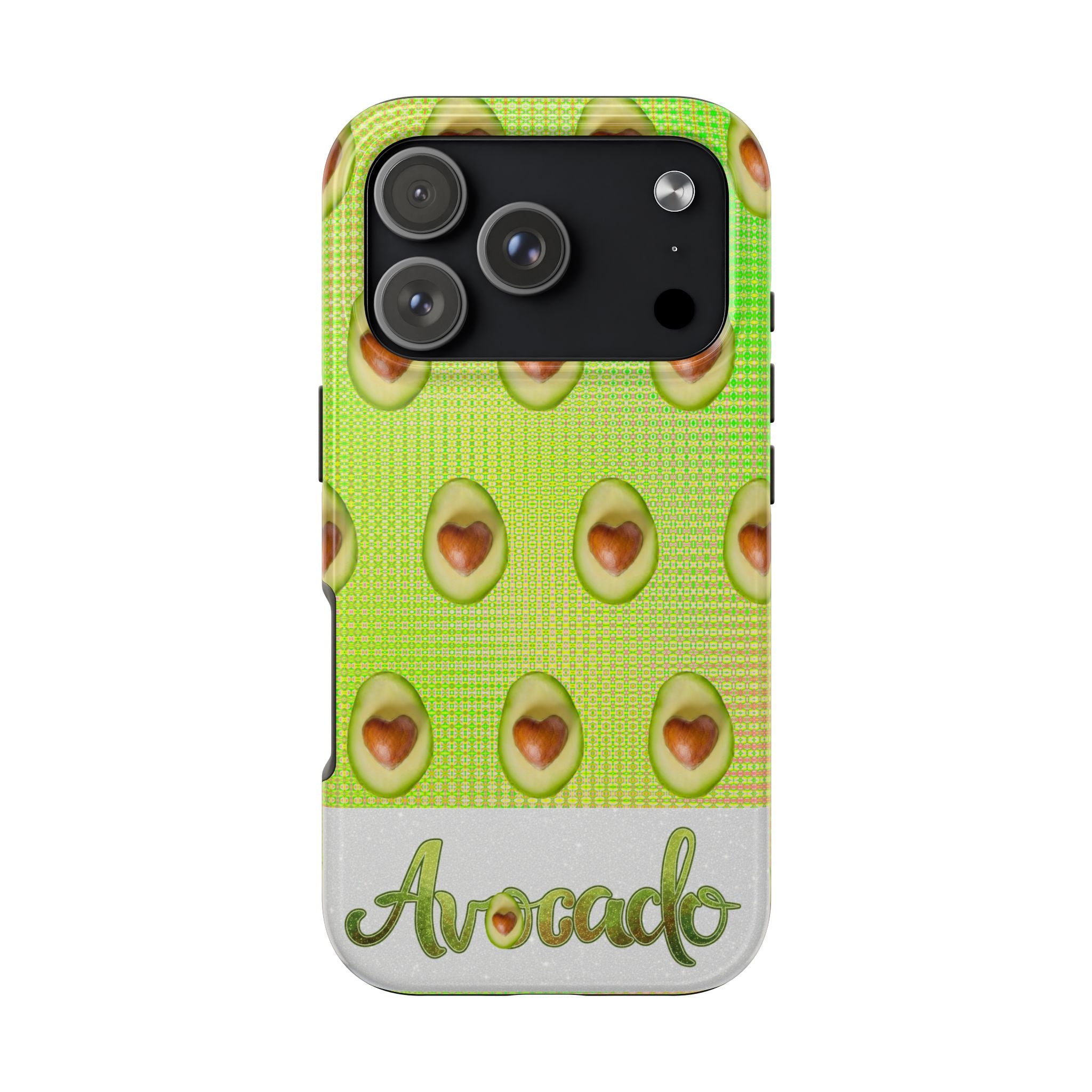 Advocado Phone Case — Durable Tough Phone Case with Playful Avocado Design