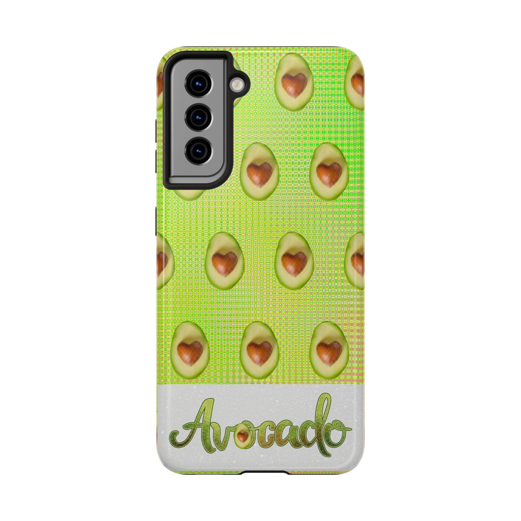 Advocado Phone Case — Durable Tough Phone Case with Playful Avocado Design
