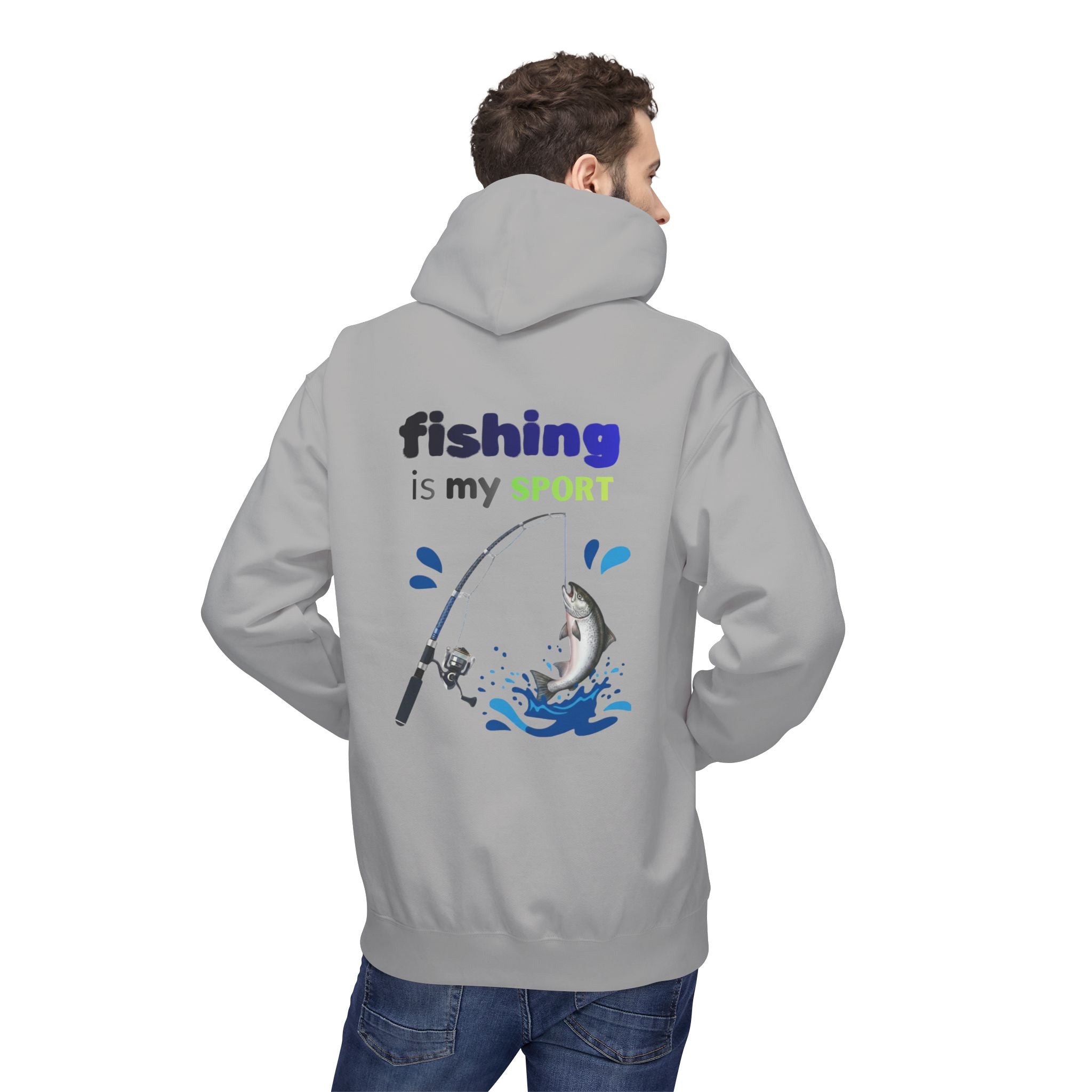 Fishing Is My Sport Hoodie — Fishing Enthusiast Midweight Fleece