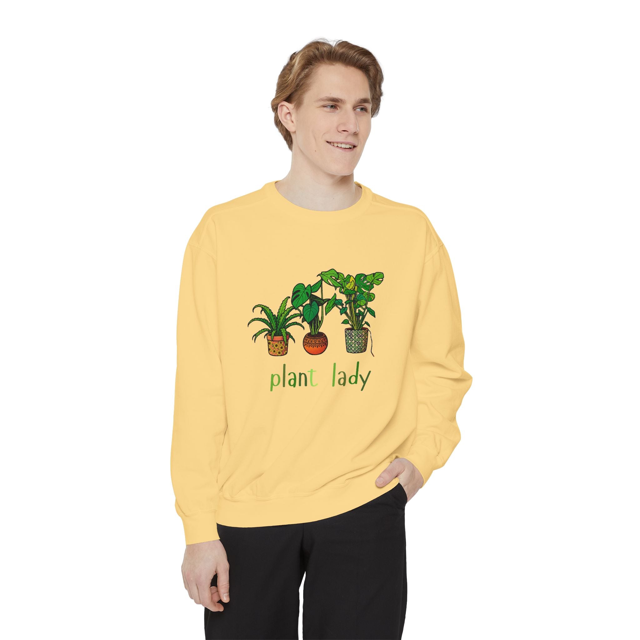Plant Lady Sweatshirt — Cozy Botanical Crewneck for Plant Lovers