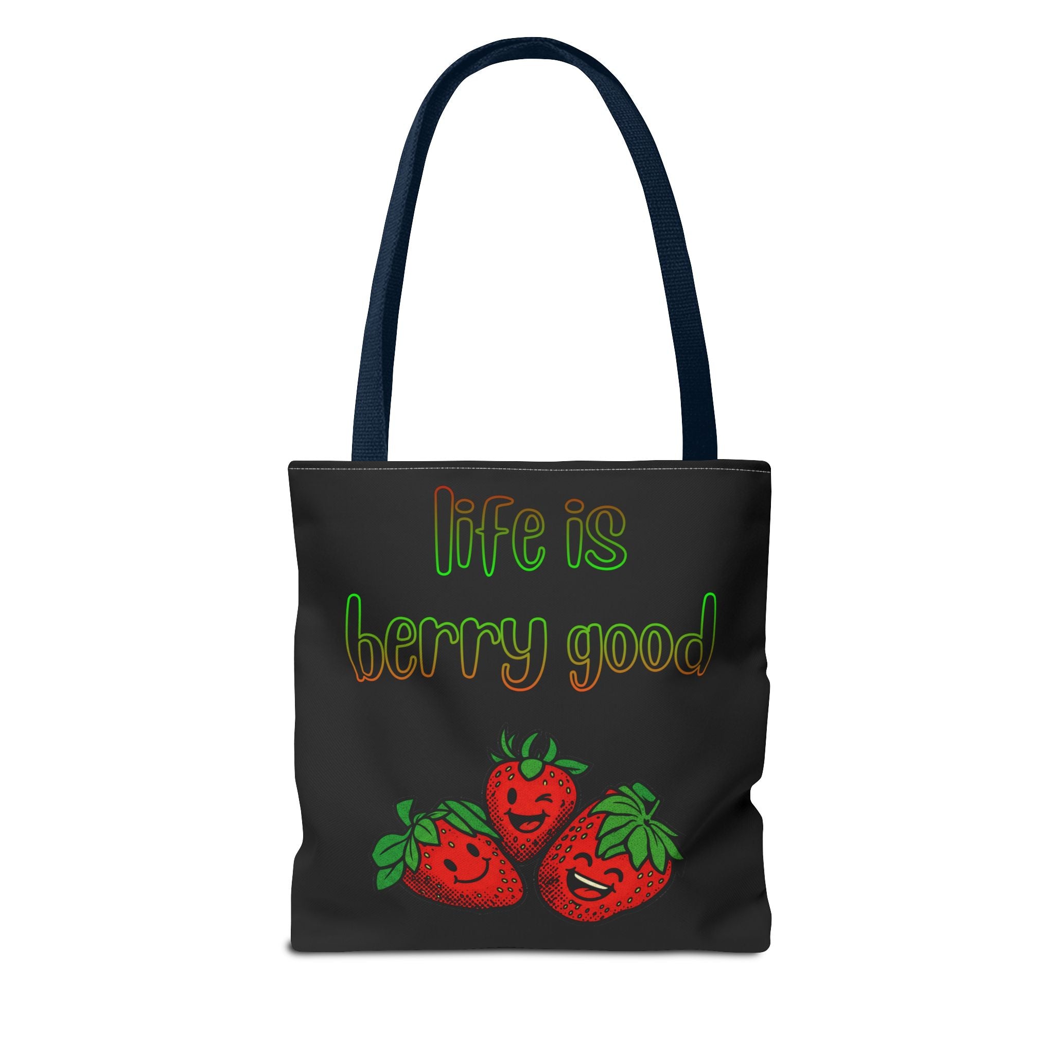 Life Is Berry Good Tote Bag — Cute Fruit Print Market Shopper