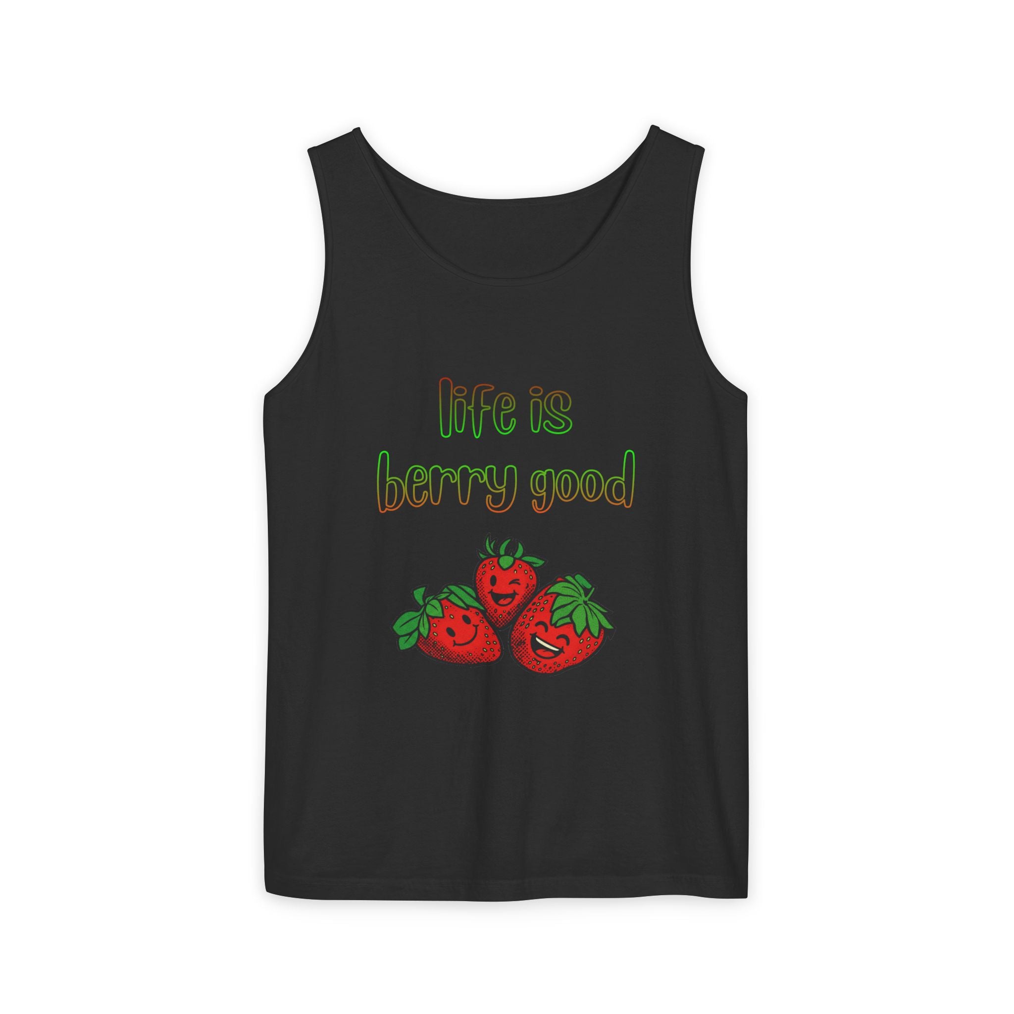Berry Good Tank Top — Garment-Dyed Casual Summer Tee
