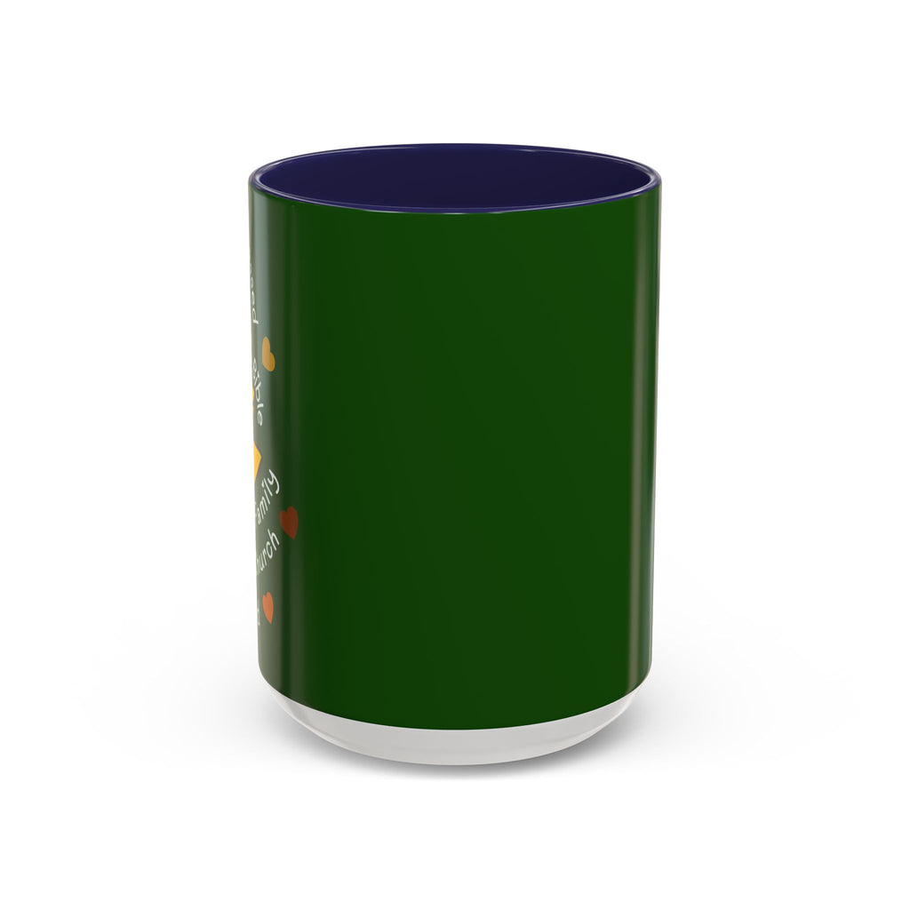 Sunflower Faith Accent Coffee Mug — 11/15oz Inspirational Floral Ceramic