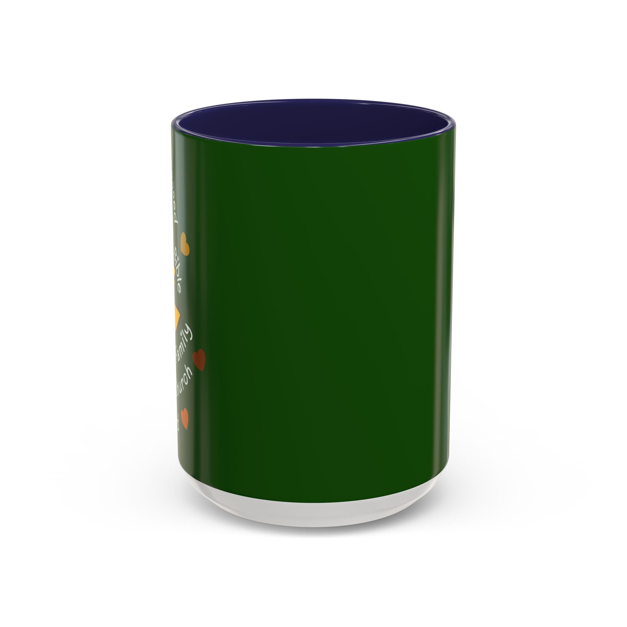 Sunflower Faith Accent Coffee Mug — 11/15oz Inspirational Floral Ceramic
