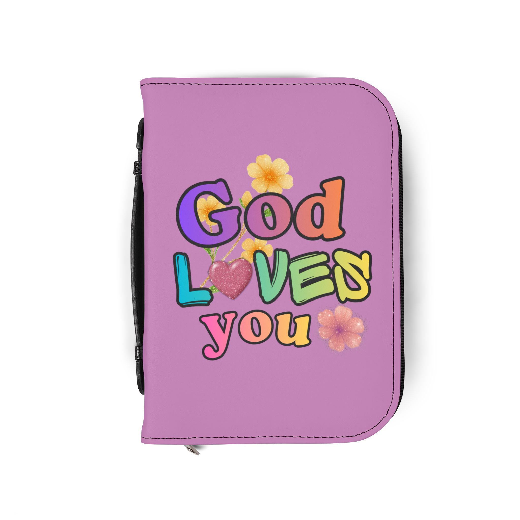 God Loves You Bible Cover — Inspirational Christian Scripture Protector