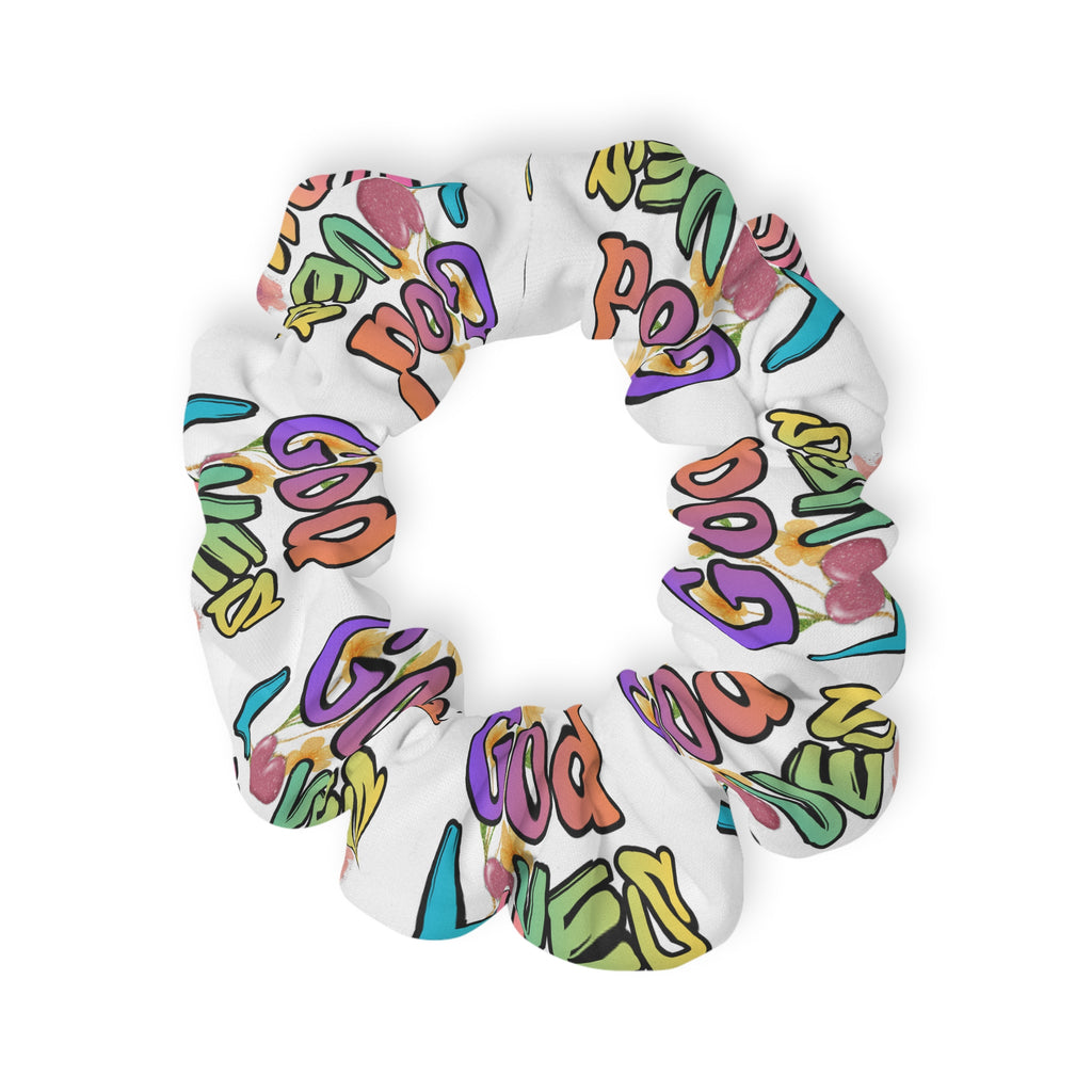 God Loves You Scrunchie — Faith-Based Hair Accessory