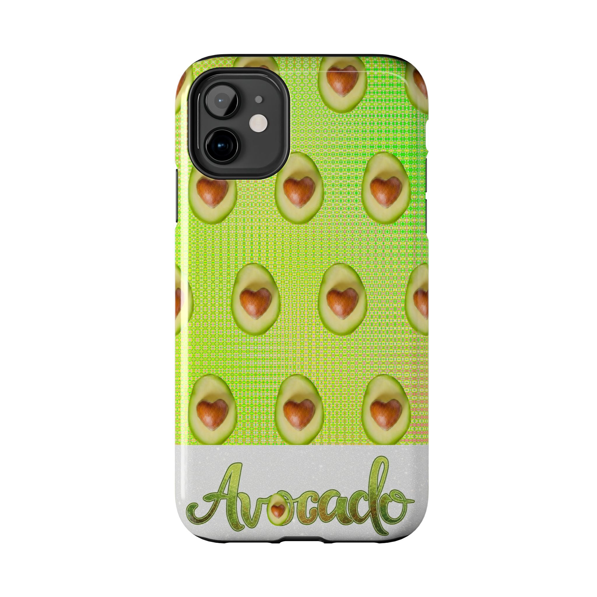Advocado Phone Case — Durable Tough Phone Case with Playful Avocado Design