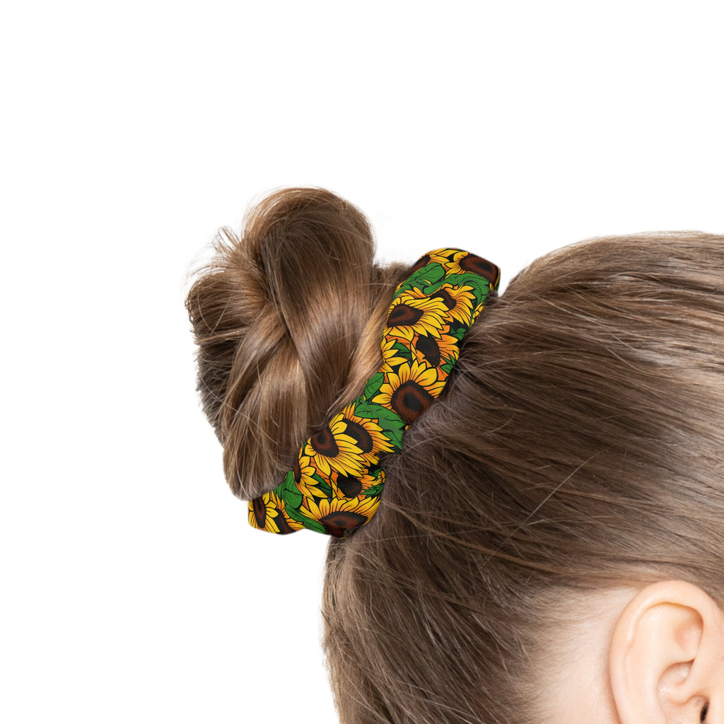 Sunflower Scrunchie — Floral Hair Tie