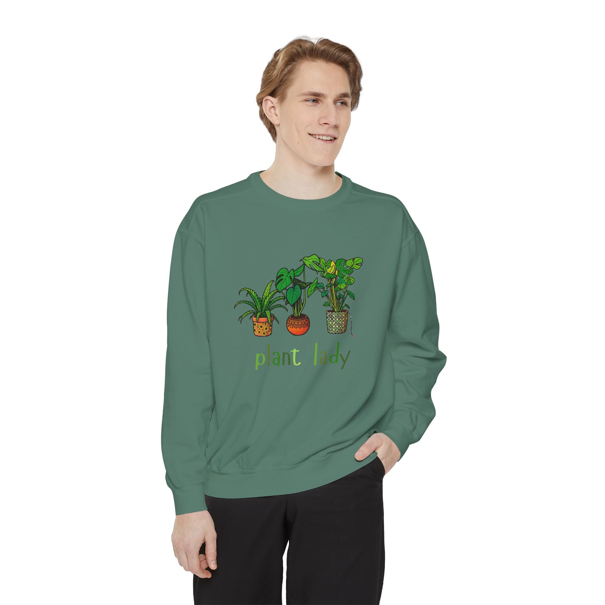 Plant Lady Sweatshirt — Cozy Botanical Crewneck for Plant Lovers