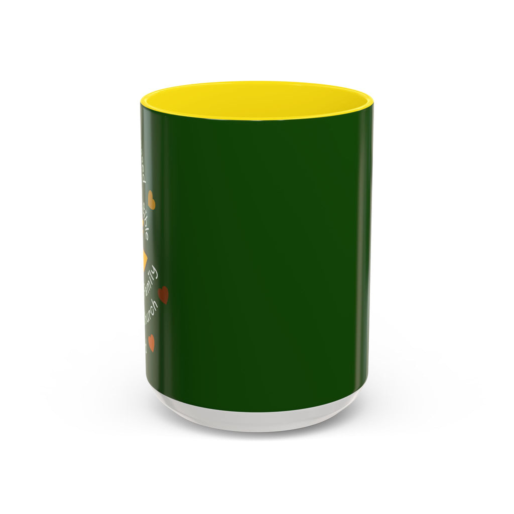 Sunflower Faith Accent Coffee Mug — 11/15oz Inspirational Floral Ceramic