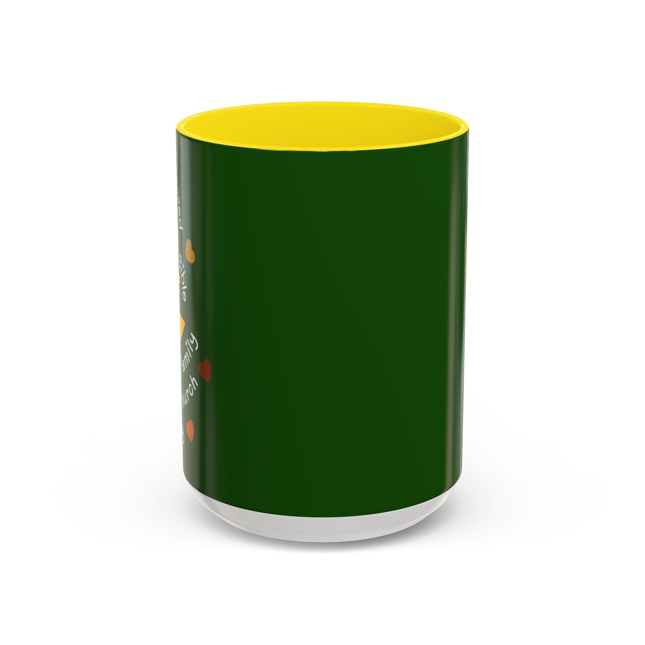 Sunflower Faith Accent Coffee Mug — 11/15oz Inspirational Floral Ceramic