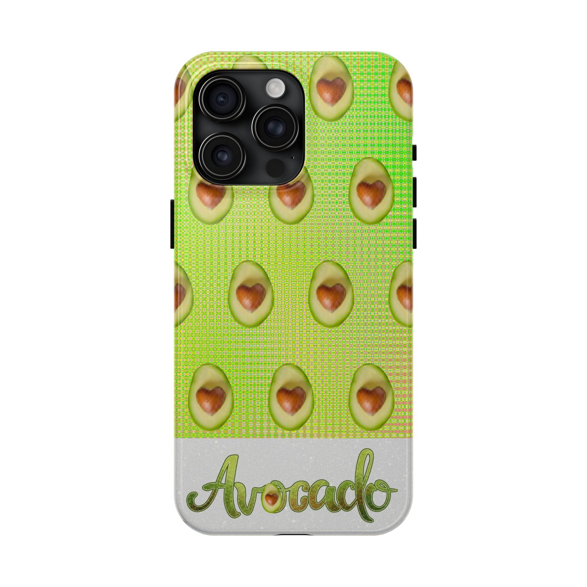Advocado Phone Case — Durable Tough Phone Case with Playful Avocado Design