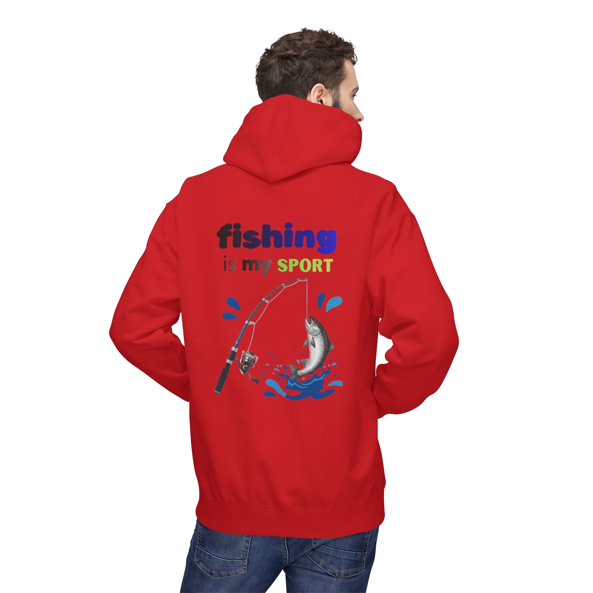 Fishing Is My Sport Hoodie — Fishing Enthusiast Midweight Fleece