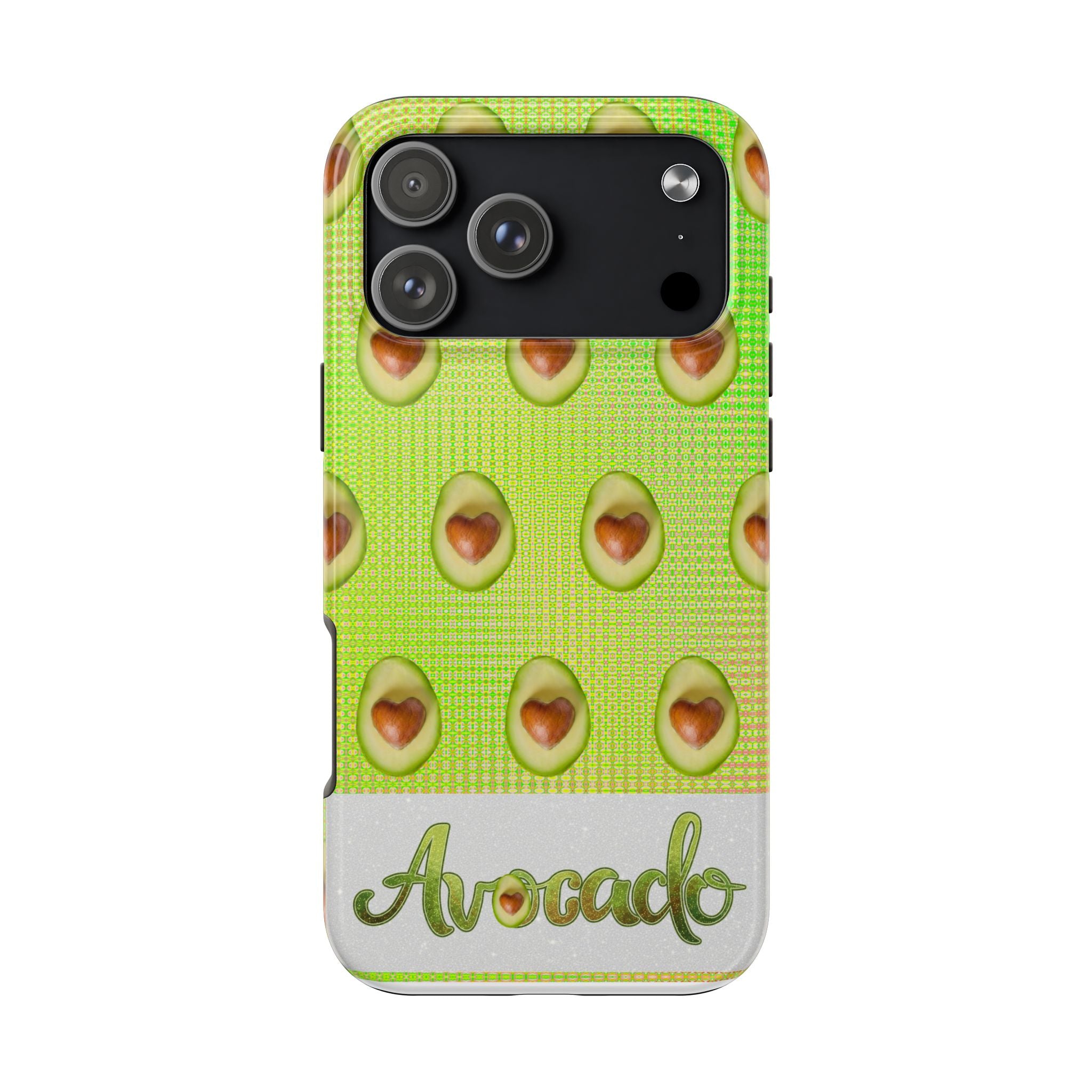 Advocado Phone Case — Durable Tough Phone Case with Playful Avocado Design