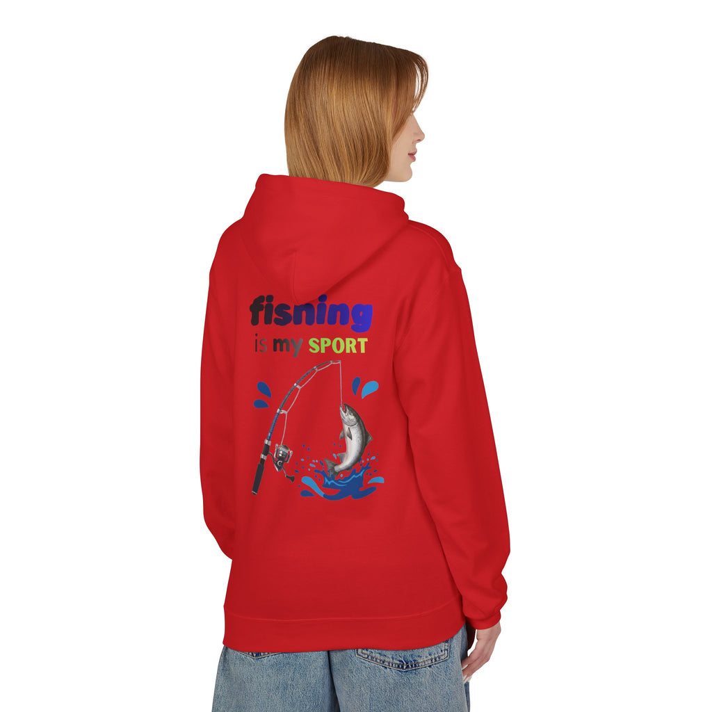 Fishing Is My Sport Hoodie — Fishing Enthusiast Midweight Fleece
